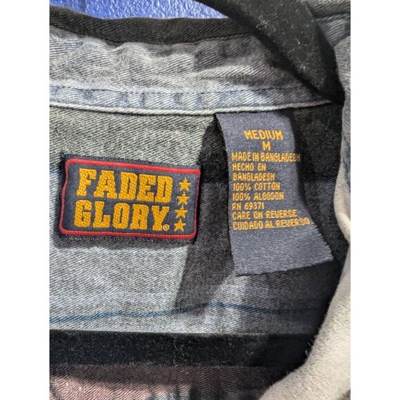 Vintage Faded Glory Denim Button Up - Picture 3 of 5